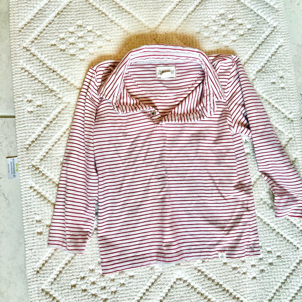 Me & Henry Boys 3/4yr Long Sleeve Polo shirt